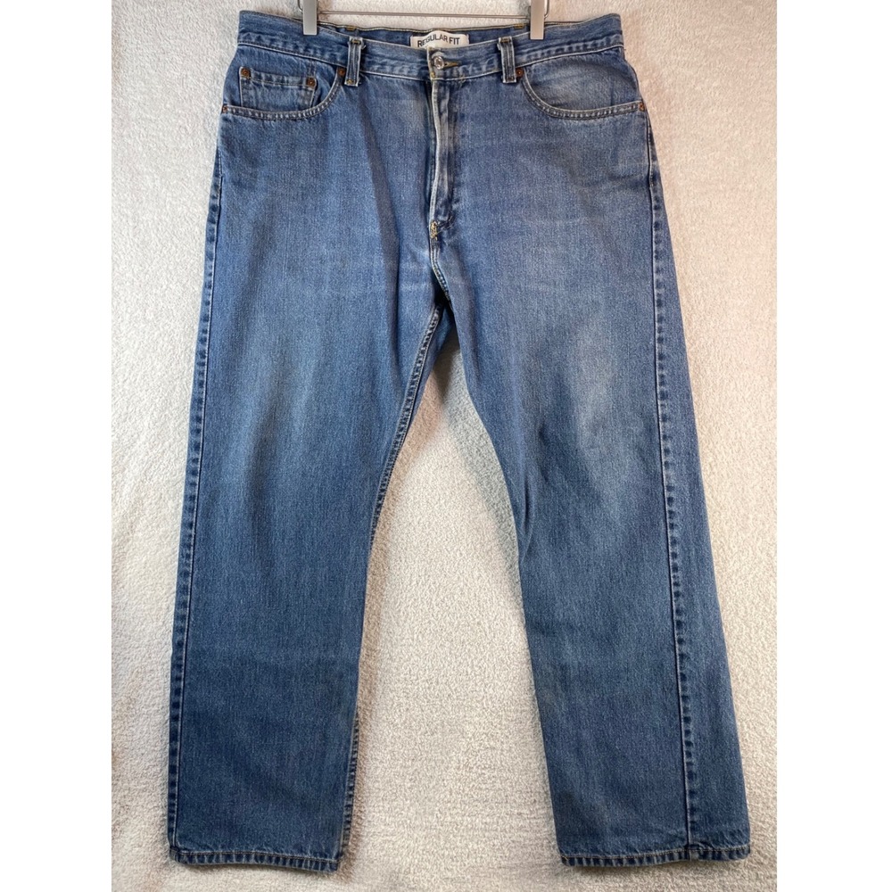 thrashed levis 505 straight leg jeans 38x32 (37x30) stained mended skater grunge